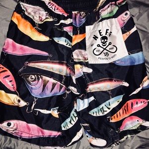 retro NEFF swim trunks